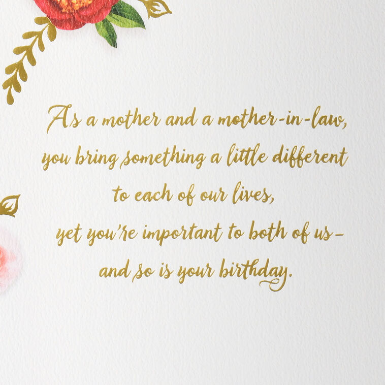Hallmark Wonderful Mother And Mother-in-Law Birthday Card From Couple