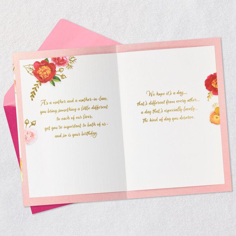 Hallmark Wonderful Mother And Mother-in-Law Birthday Card From Couple
