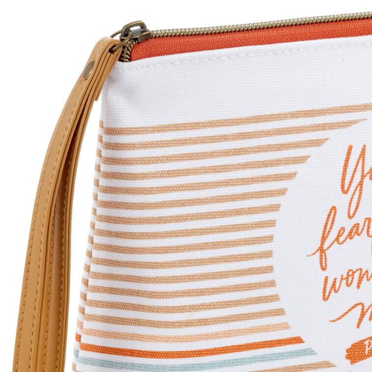 Hallmark Wonderfully Made Striped Canvas Pouch With Wrist Strap