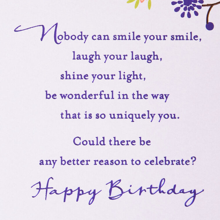 Hallmark Wonderfully Uniquely You Birthday Card For Granddaughter