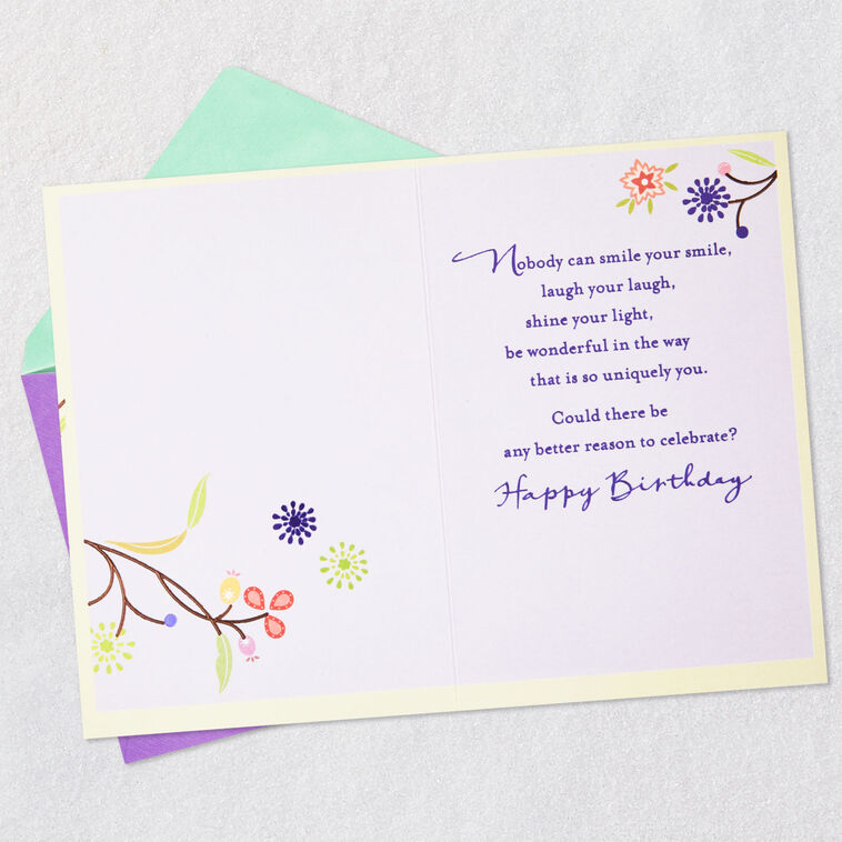 Hallmark Wonderfully Uniquely You Birthday Card For Granddaughter