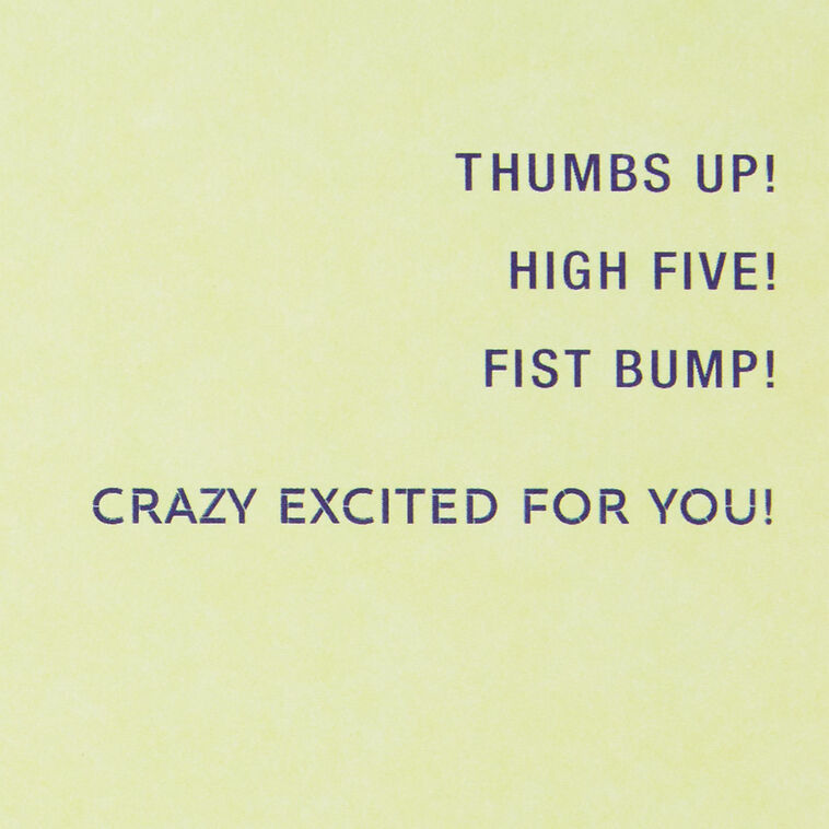 Hallmark Woo Hoo Exclamation Points And Confetti Congratulations Card