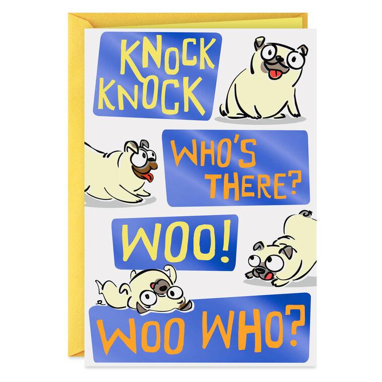 hallmark Woo Hoo Knock Knock Joke Funny Birthday Card