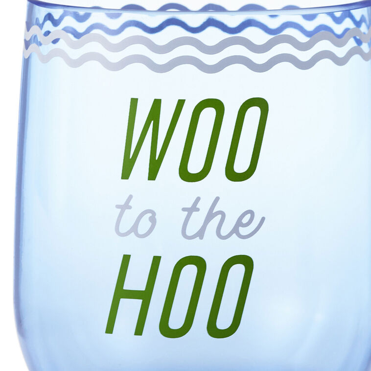 Hallmark Woo Hoo Worth Celebrating Drinking Glasses Set Of 2