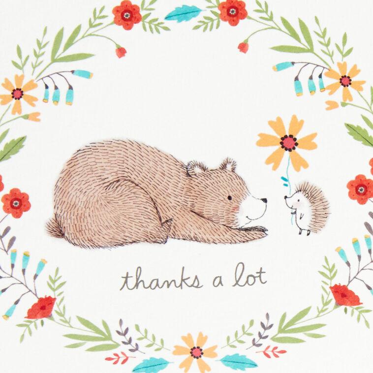 Hallmark Woodland Animals Assorted Blank Thank-You Notes Box Of 48