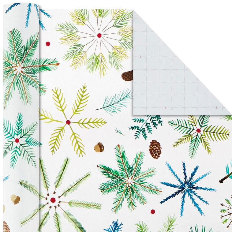 Hallmark Woodland Charm 4-Pack Holiday Wrapping Paper Assortment 120 Sq. Ft