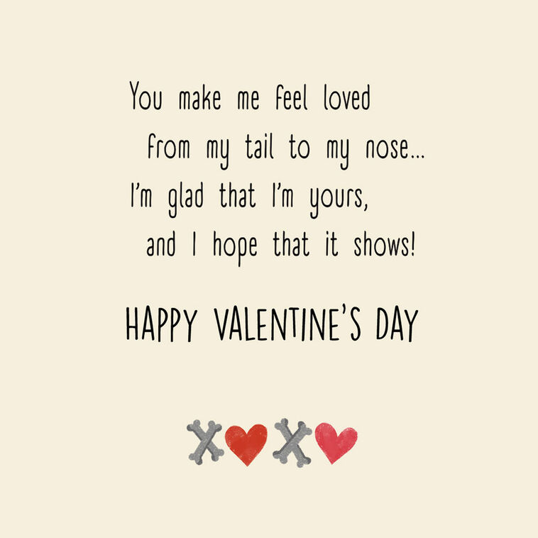 Hallmark Woof You So Much Valentine's Day Card From The Dog