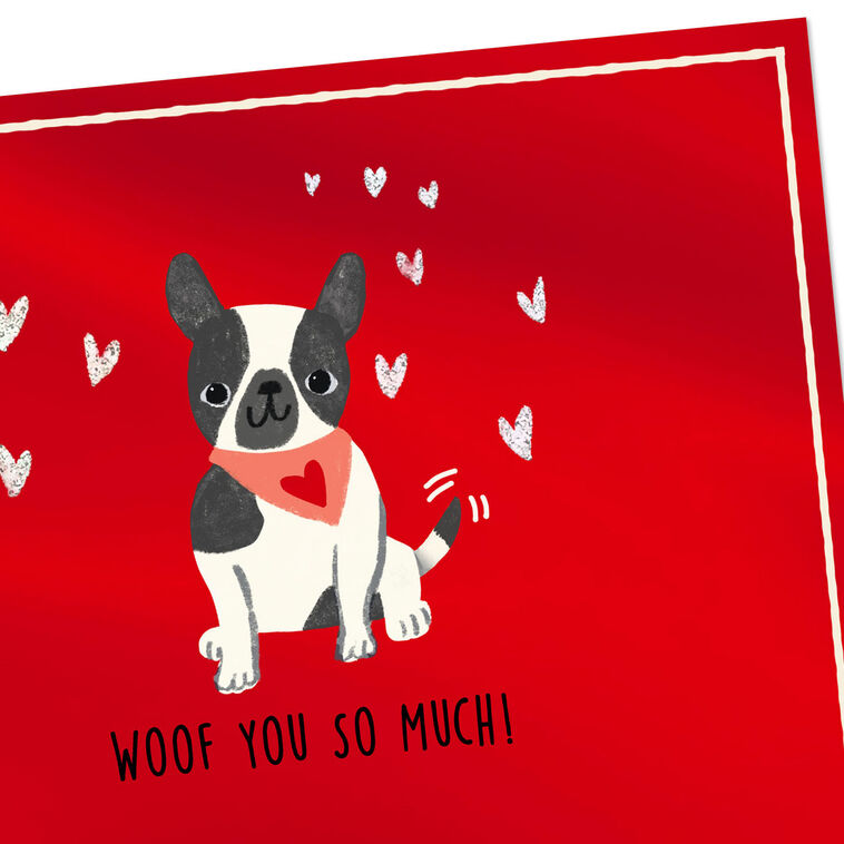 Hallmark Woof You So Much Valentine's Day Card From The Dog