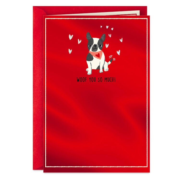 hallmark Woof You So Much Valentine's Day Card From the Dog