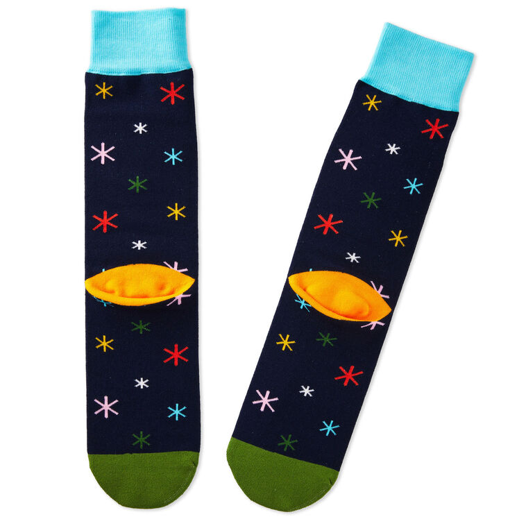 Hallmark Working None To Five Retirement Novelty Crew Socks