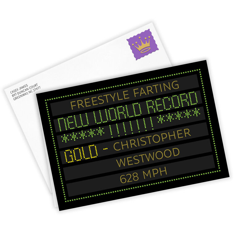 Hallmark World Record Holder Funny Custom Celebration Card