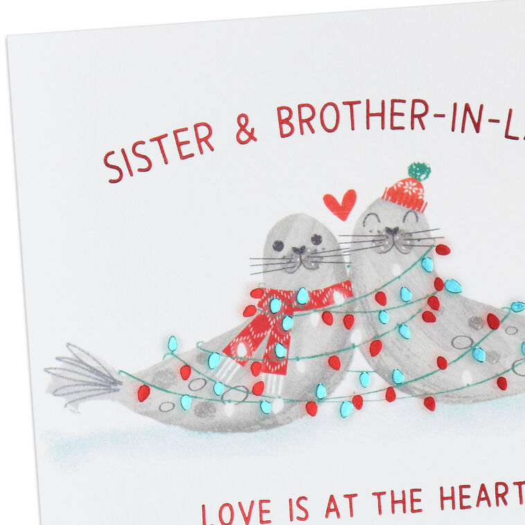 Hallmark Wrapped In Love Christmas Card For Sister And Brother-in-Law