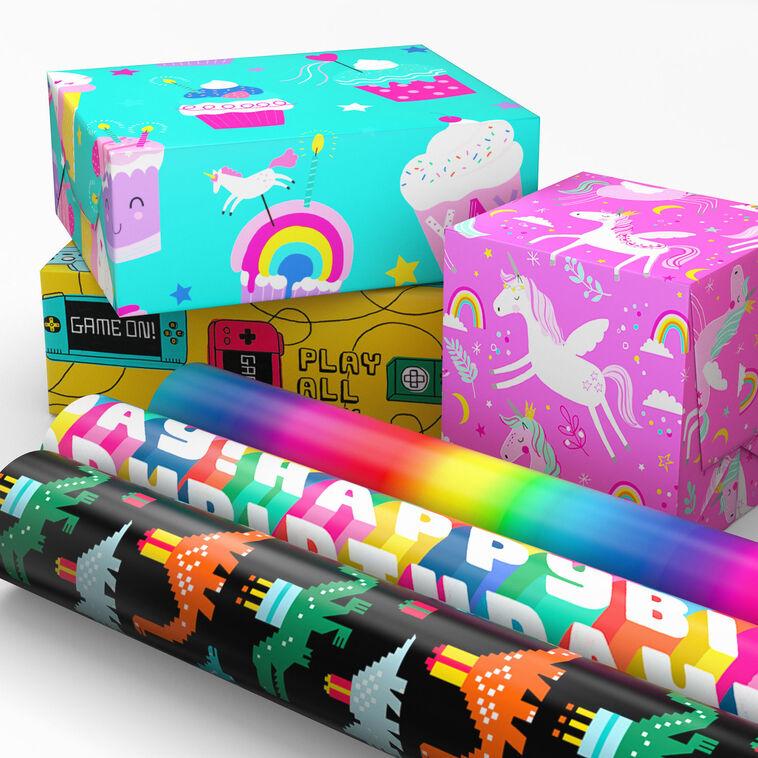 Hallmark Yay Day 6-Pack Wrapping Paper Assortment 180 Sq. Ft