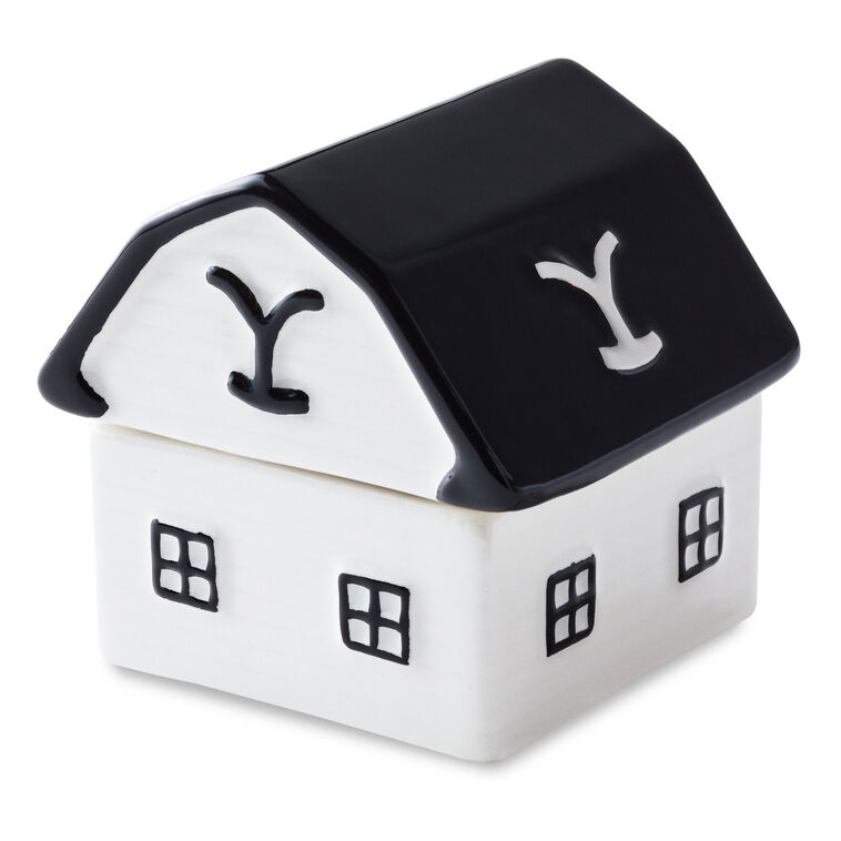 Hallmark Yellowstone Dutton Ranch Barn Stacked Salt And Pepper Shaker Set