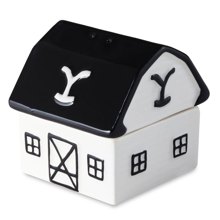 hallmark Yellowstone Dutton Ranch Barn Stacked Salt and Pepper Shaker Set