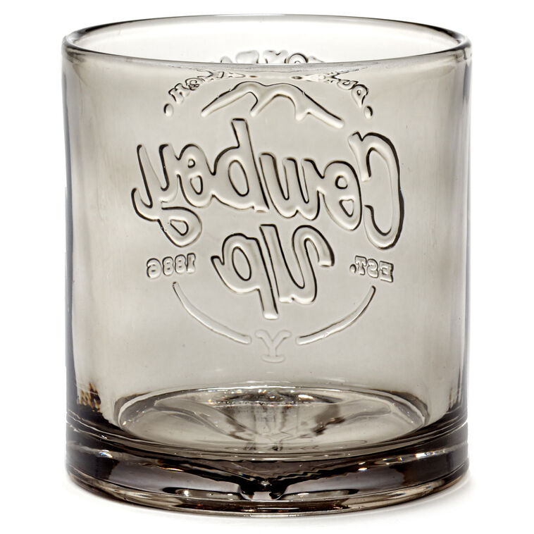 Hallmark Yellowstone Dutton Ranch Cowboy Up Lowball Glass 9.5 Oz