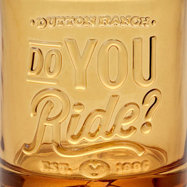 Hallmark Yellowstone Dutton Ranch Do You Ride? Lowball Glass 9.5 Oz