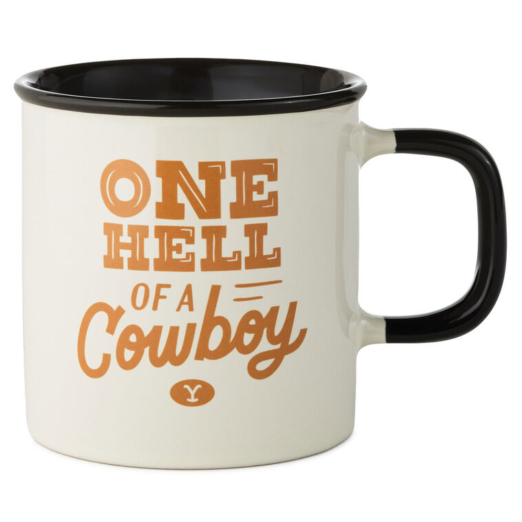 hallmark Yellowstone One Hell of a Cowboy Mug 17 oz