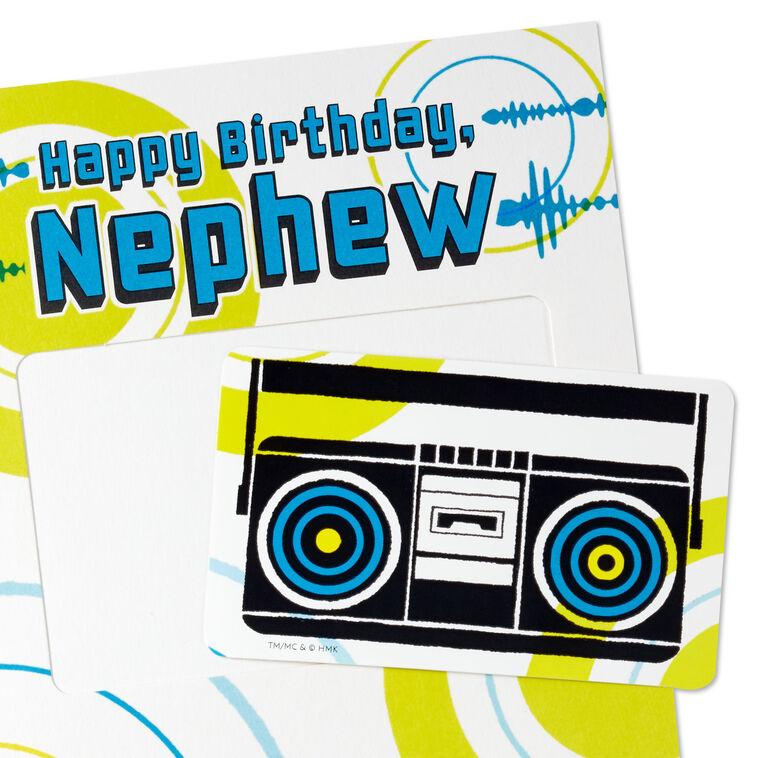 Hallmark You Add A Happy Vibe Birthday Card For Nephew With Decal