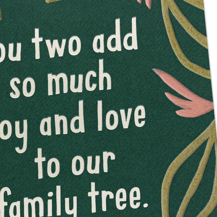 Hallmark You Add Joy And Love To Our Family Tree Anniversary Card