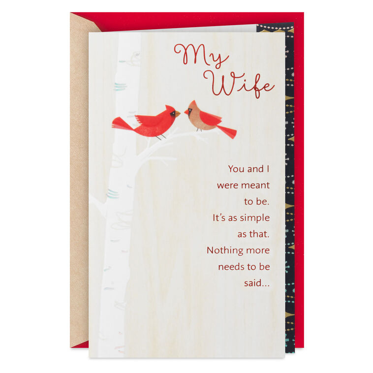 hallmark You and I Were Meant to Be Christmas Card for Wife