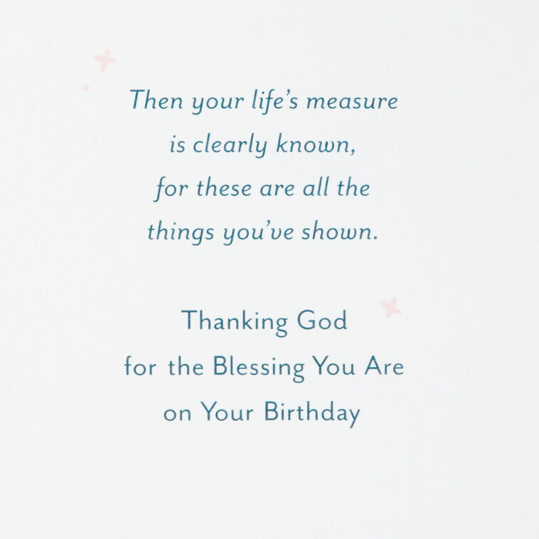 Hallmark You Are A Blessing Religious Birthday Card