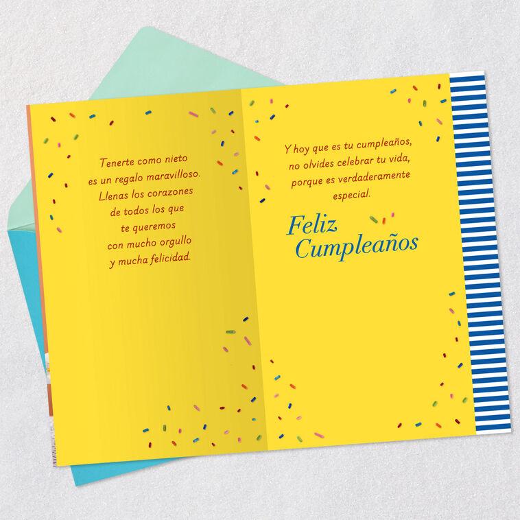 Hallmark You Are A Gift Spanish-Language Birthday Card For Grandson