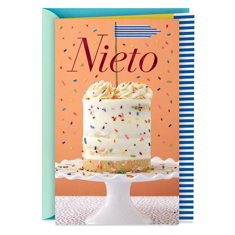 hallmark You Are a Gift Spanish-Language Birthday Card for Grandson