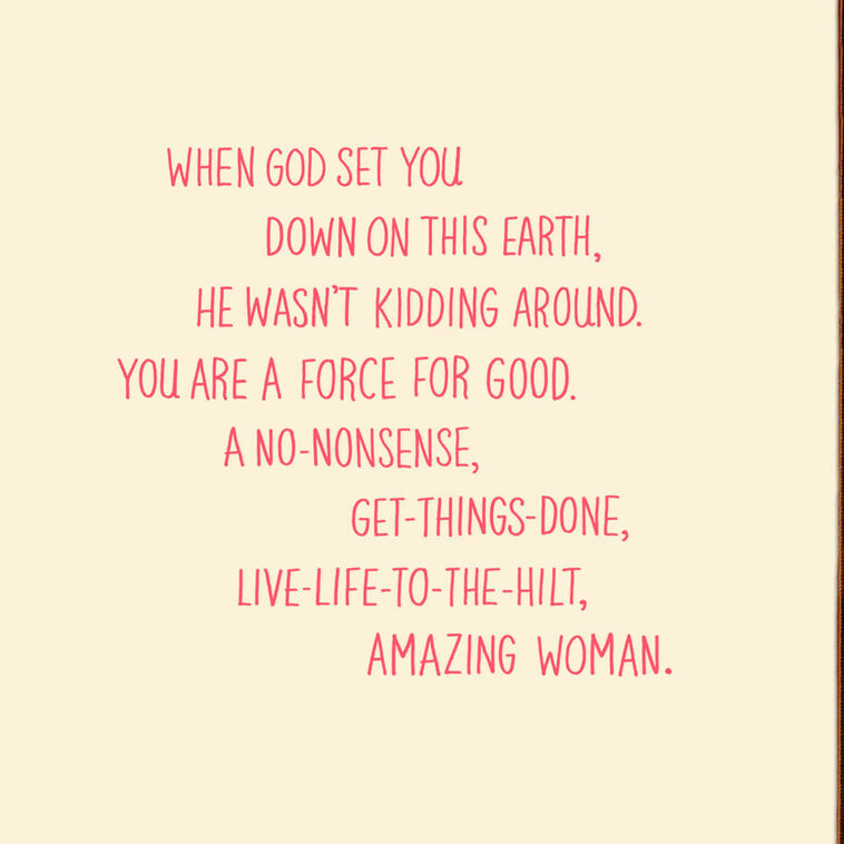 Hallmark You Are A Positive Powerful Woman Birthday Card For Her