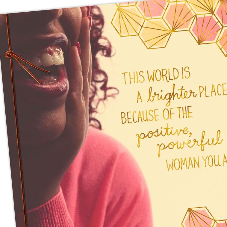 Hallmark You Are A Positive Powerful Woman Birthday Card For Her