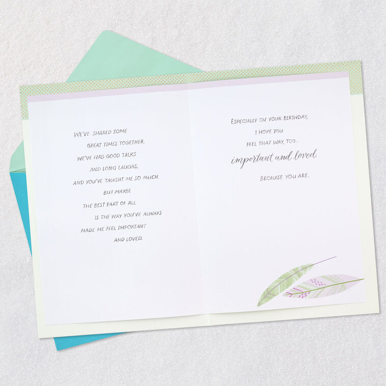 Hallmark You Are Important And Loved Birthday Card For Wife