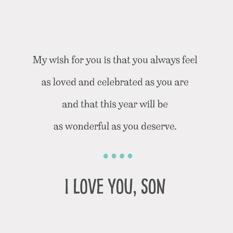 Hallmark You Are Loved And Celebrated Birthday Card For Son