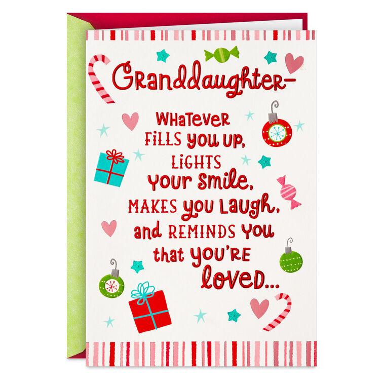 hallmark You Are Loved Christmas Card for Granddaughter
