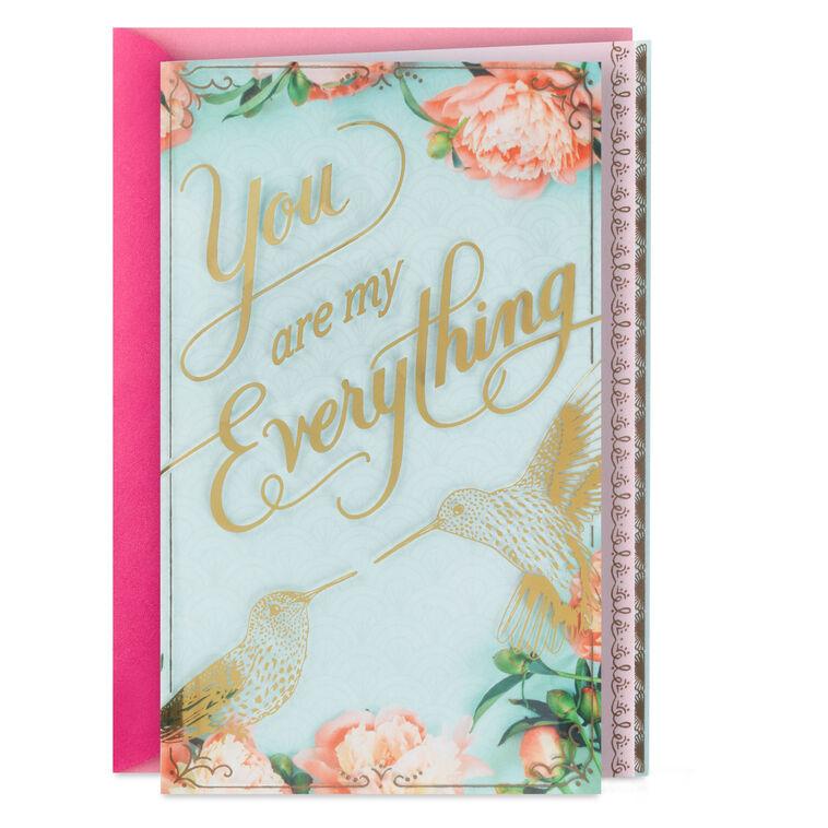 hallmark You Are My Everything Birthday Card for Wife