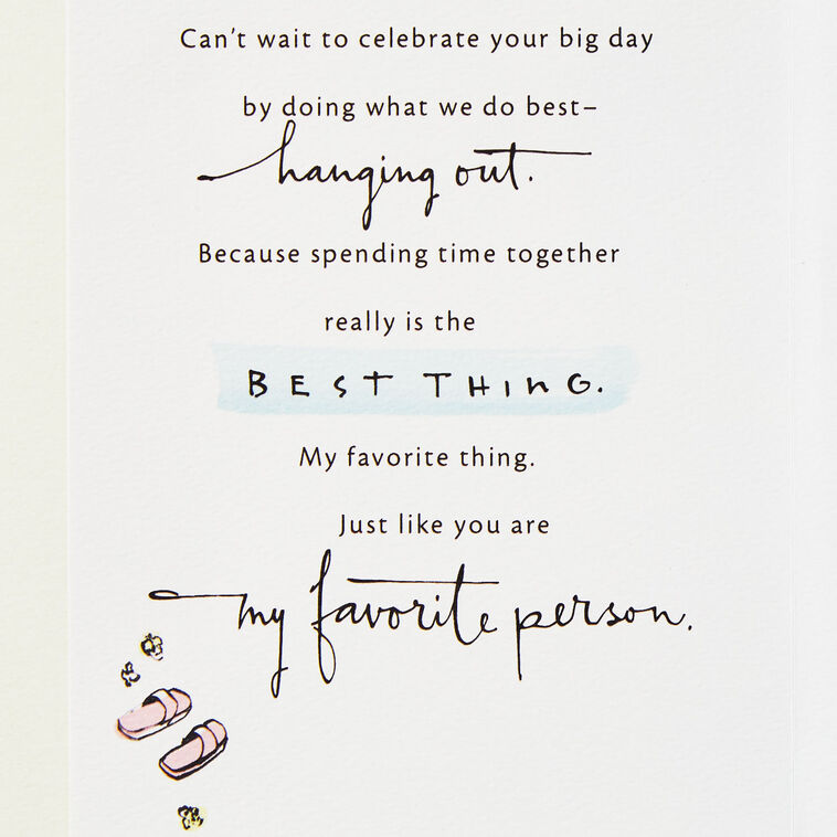 Hallmark You Are My Favorite Person Romantic Birthday Card