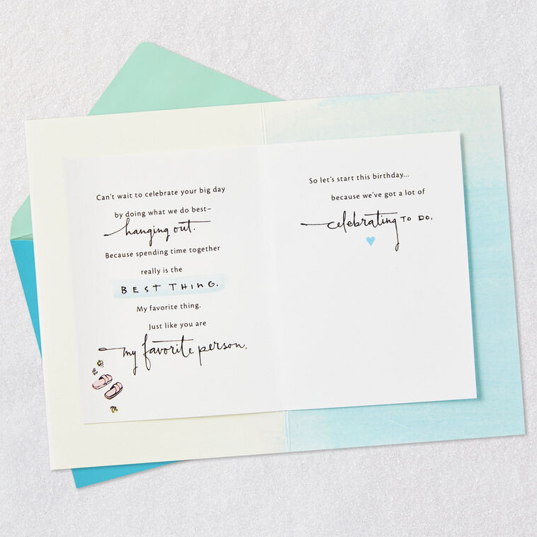 Hallmark You Are My Favorite Person Romantic Birthday Card