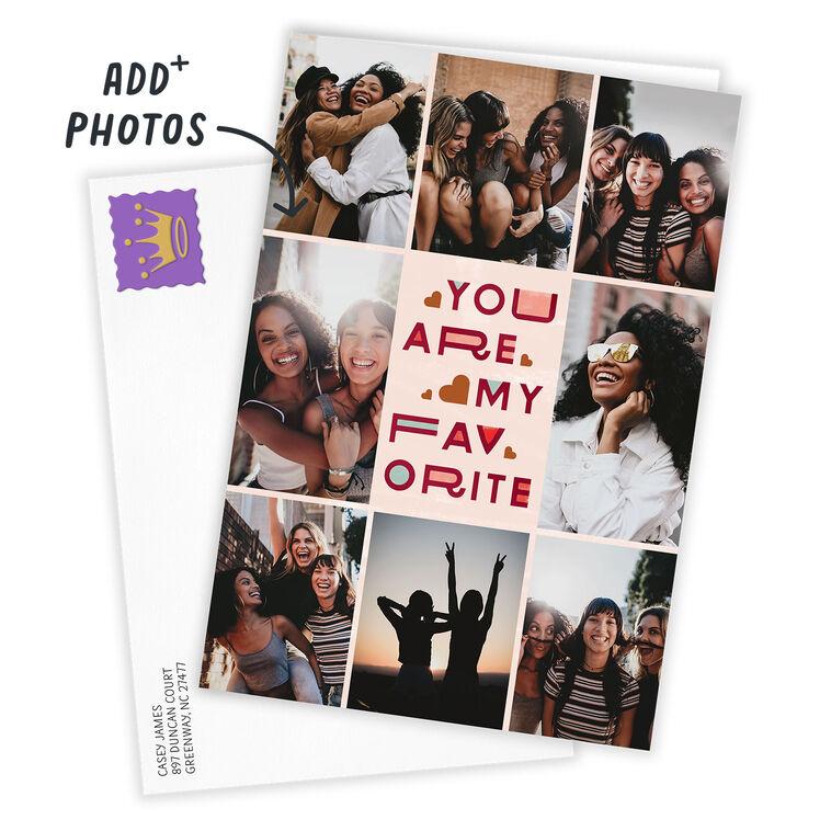 Hallmark You Are My Favorite Photo Collage Custom Card