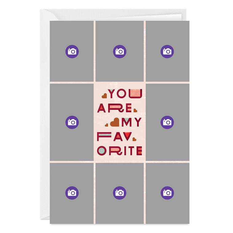 Hallmark You Are My Favorite Photo Collage Custom Card