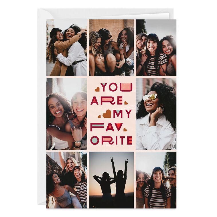 hallmark You Are My Favorite Photo Collage Custom Card