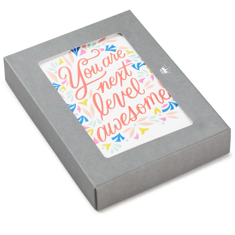 hallmark You Are Next Level Awesome Boxed Blank Note Cards Multipack Pack of 10