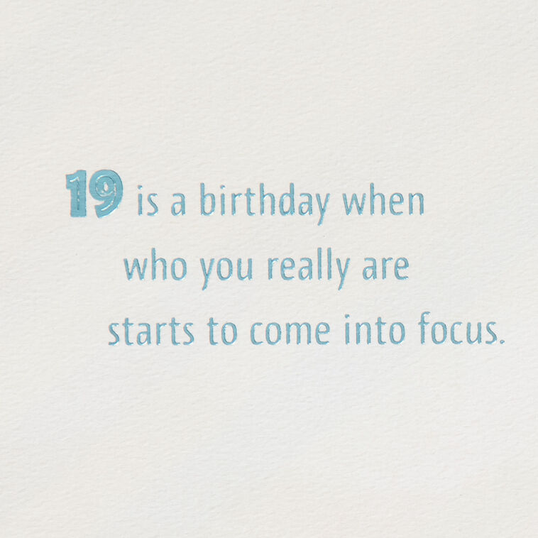 Hallmark You Are So Beyond The Ordinary 19th Birthday Card