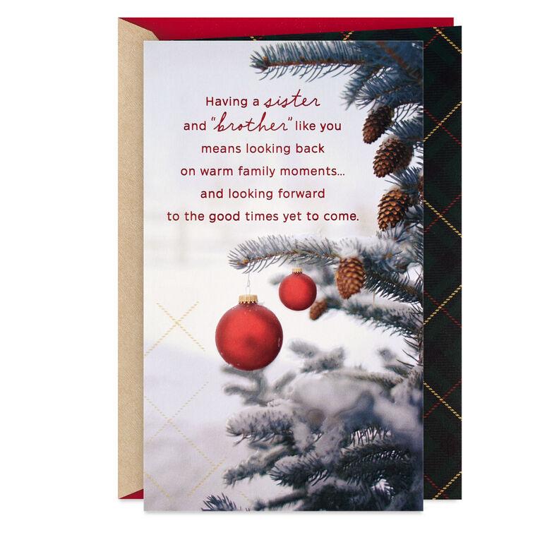 hallmark You Are Special Christmas Card for Sister and Brother-in-Law