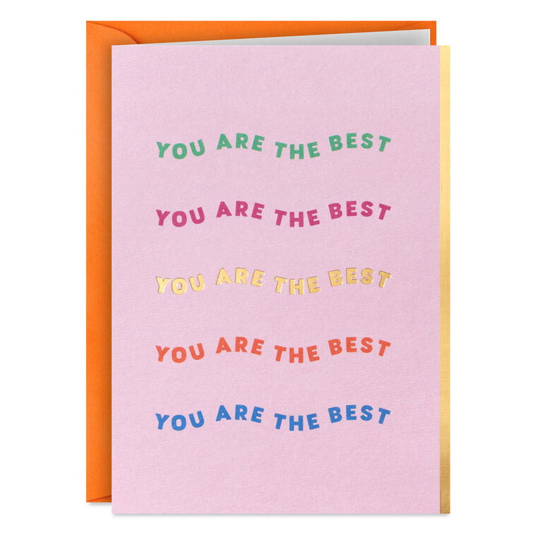 Hallmark You Are The Best Blank Notes Mini Pack Set Of 5