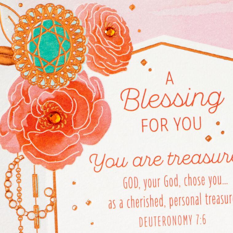 Hallmark You Are Treasured And Loved Religious Birthday Card