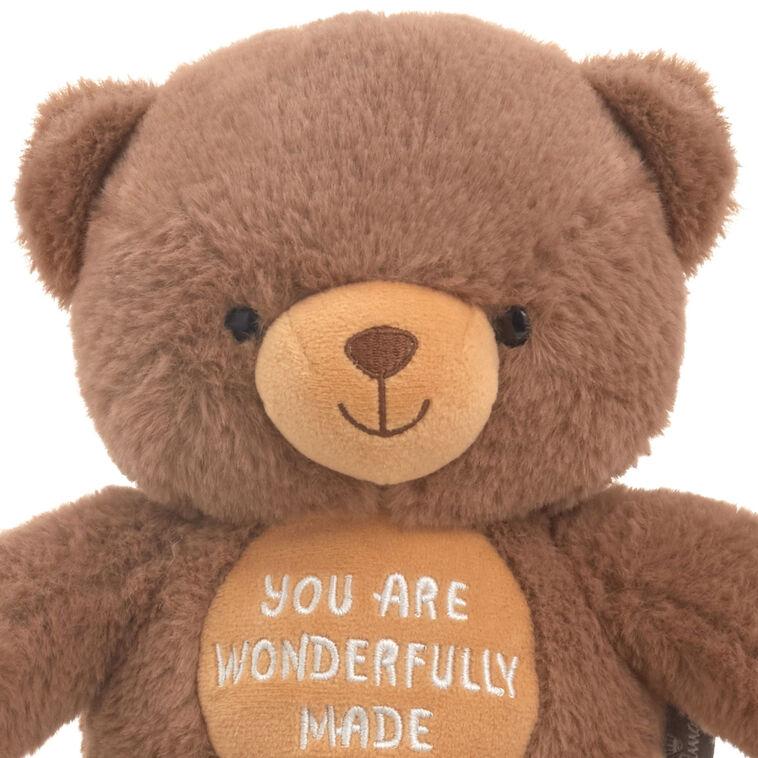 Hallmark You Are Wonderfully Made Teddy Bear Plush 8"