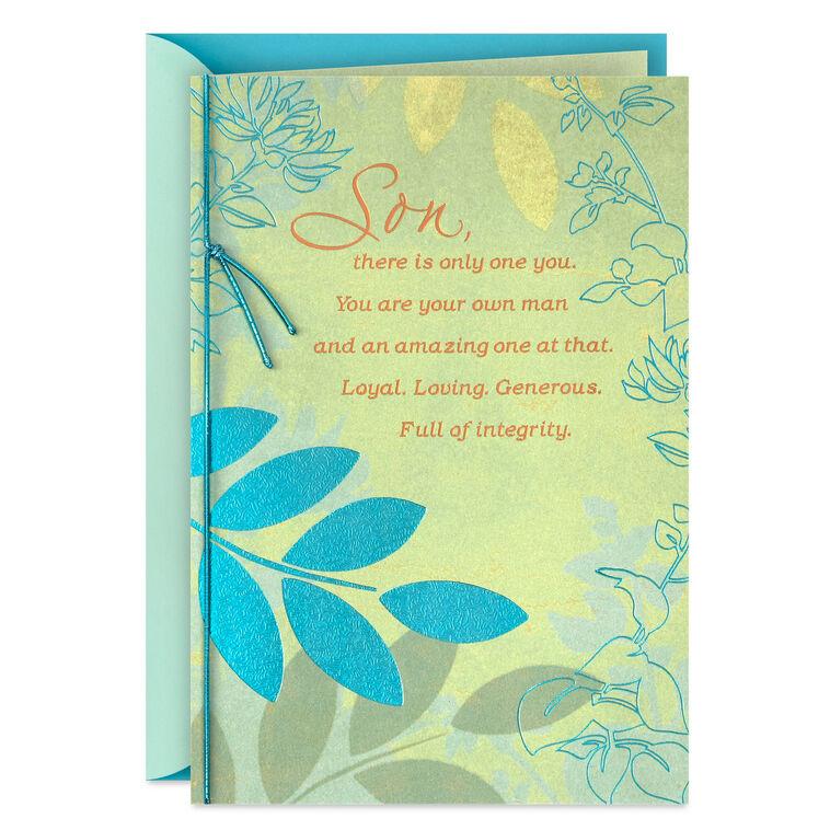 hallmark You Are Your Own Man Birthday Card for Son