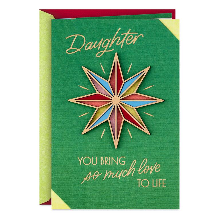hallmark You Bring So Much Love to Life Christmas Card for Daughter