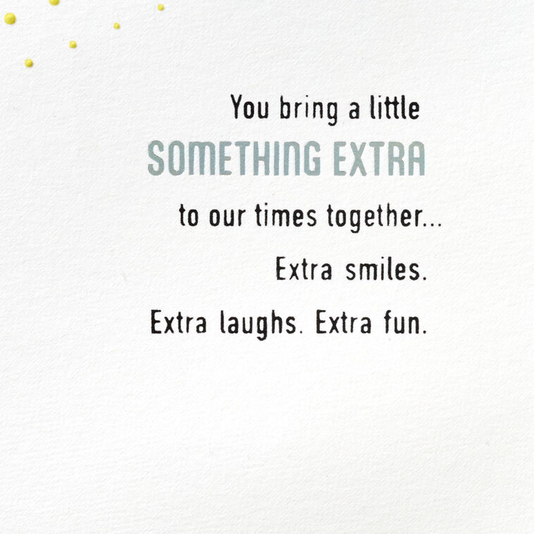 Hallmark You Bring Something Extra Birthday Card For Brother-in-Law