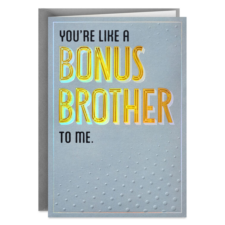 hallmark You Bring Something Extra Birthday Card for Brother-in-Law