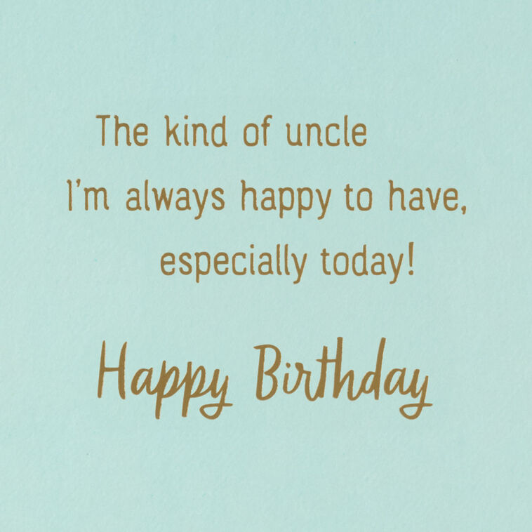 Hallmark You Bring The Fun And The Love Birthday Card For Uncle